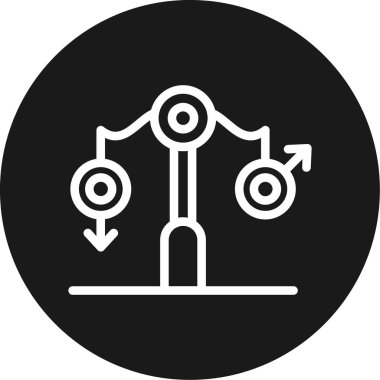 Modern bir eksiklik simgesinin vektör illüstrasyonu