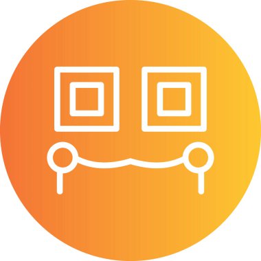 Tek bir simgenin vektör illüstrasyonu