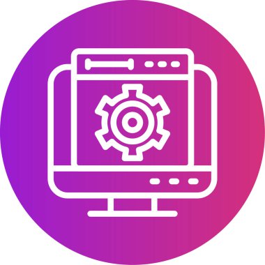 seo modern simgesinin vektör illüstrasyonu