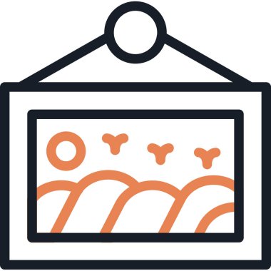 Piyasa. Web simgesi basit illüstrasyon