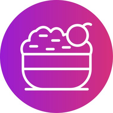 Tatlı. Web simgesi basit illüstrasyon