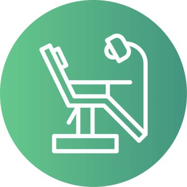 Sandalye simgesinin vektör illüstrasyonu