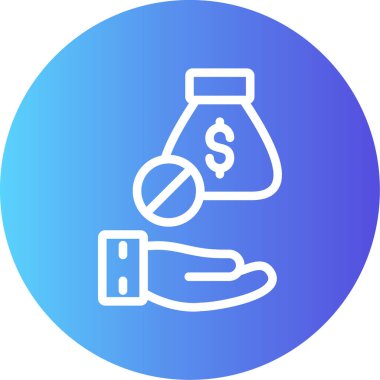 Bozuk para simgesinin vektör illüstrasyonu