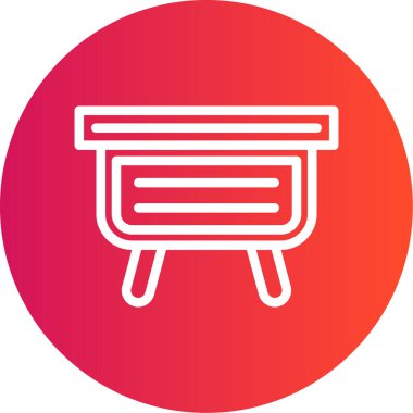 Bir b eksikliği simgesinin vektör çizimi