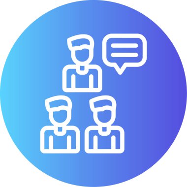 Sohbet simgesi vektör illüstrasyonu