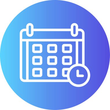 Takvim simgesi vektör illüstrasyonu