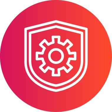 Modern dişli simgesinin vektör çizimi