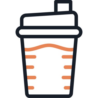 Kahve kupası. Basit tasarım