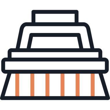 Bina. Web simgesi basit illüstrasyon