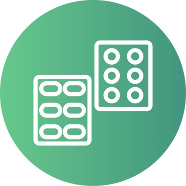 Kumarhane zar simgesinin vektör illüstrasyonu