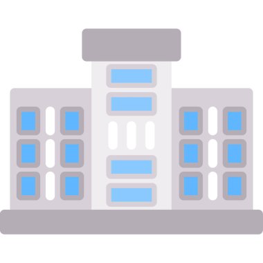 Fabrika Binası. Basit illüstrasyon