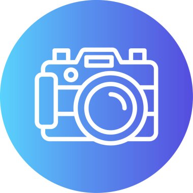 Kamera. Web simgesi basit illüstrasyon