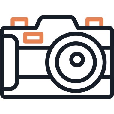 kamera simgesi vektör illüstrasyonu