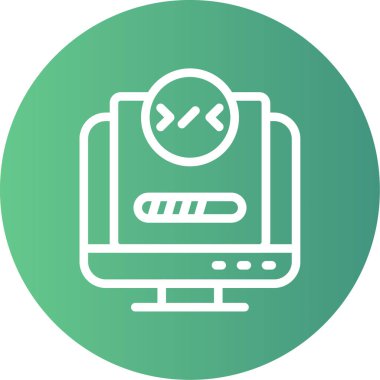 Laptop modern simgesinin vektör illüstrasyonu