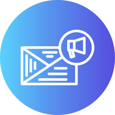 E-posta. Web simgesi basit illüstrasyon