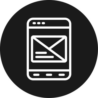 Vektör çizim tasarım Smartphone simgesinin