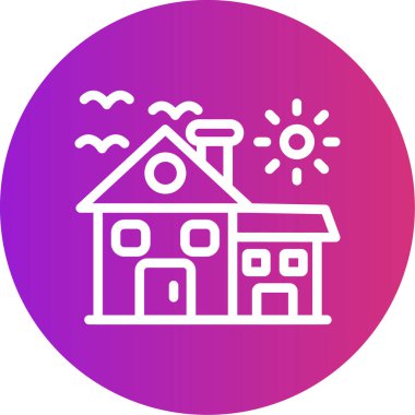 ev simgesi vektör illüstrasyonu