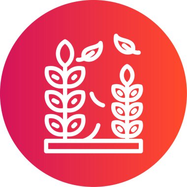 Bir ağaç simgesinin vektör illüstrasyonu