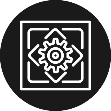 seo modern simgesinin vektör illüstrasyonu