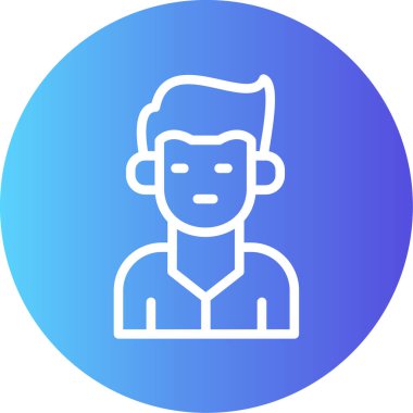 İnsan simgesinin vektör illüstrasyonu