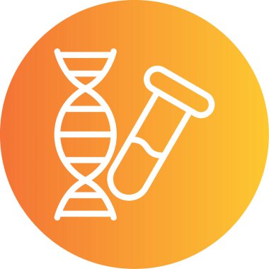 DNA vektör simgesi modern basit vektör illüstrasyonu