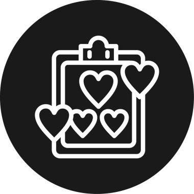 Aşk simgesinin vektör illüstrasyonu