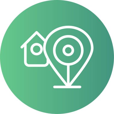 Konum Vektörü Şekil Simgesi Tasarımı