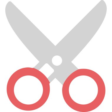 Makas Düz Vektör Simgesi