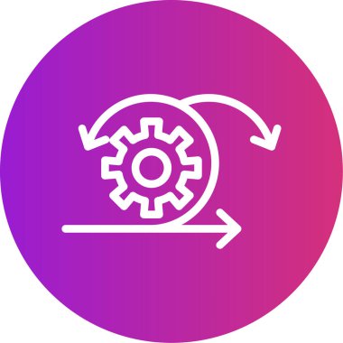 dişli simgesi soyut arkaplan grubunda izole edildi