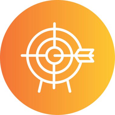 Hedef. Web simgesi basit illüstrasyon