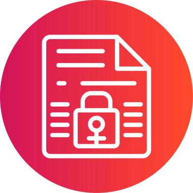 Bir belge simgesinin vektör illüstrasyonu