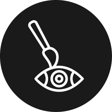 Modern göz eksikliğinin vektör illüstrasyon simgesi -