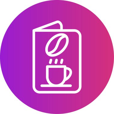 vektör kahve simgesi, basit vektör illüstrasyonu