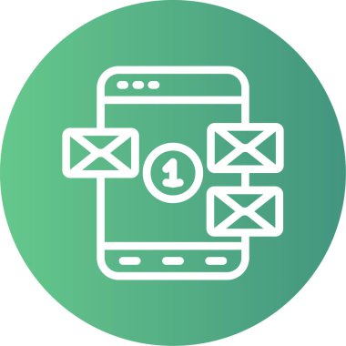 E- posta simgesi vektör illüstrasyonu