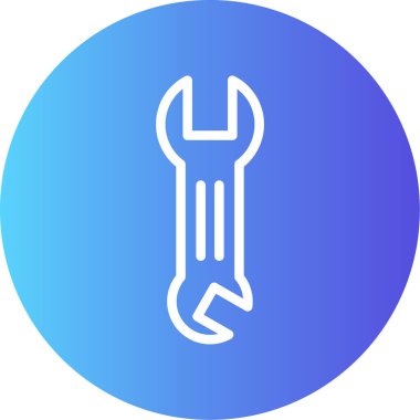 İngiliz anahtarının vektör çizimi