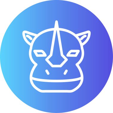 Bull modern simgesi, vektör illüstrasyonu