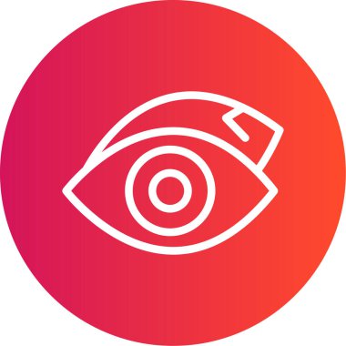 Göz. Web simgesi basit tasarım
