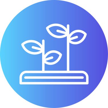 Bahçe simgesinin vektör illüstrasyonu