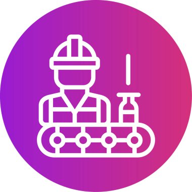 Bir insan simgesinin vektör illüstrasyonu