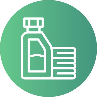 Vektör şişe simgesi, basit illüstrasyon