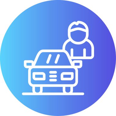 - Araba. Web simgesi basit illüstrasyon