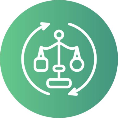 Eşsiz denge çizgisi vektör simgesi