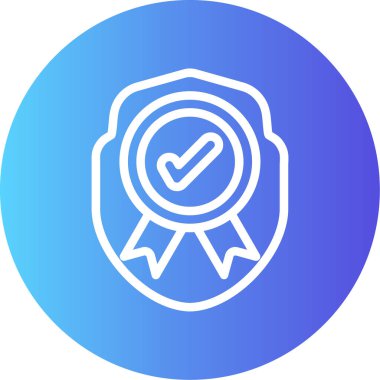 Madalya simgesinin vektör illüstrasyonu