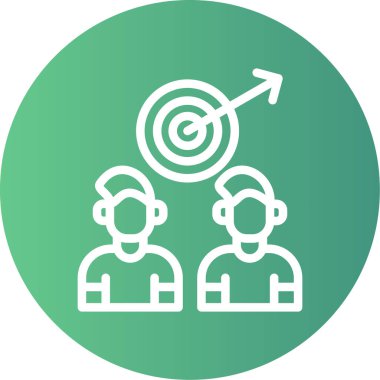 Hedef. Web simgesi basit illüstrasyon