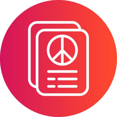 vektör barış düz biçim vektör simgesi