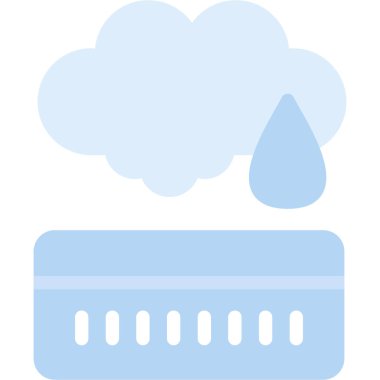 Bulut. Web simgesi basit illüstrasyon