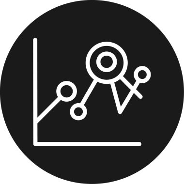 Grafik grafik vektör simgesi