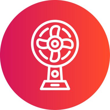 Bir fan simgesinin vektör illüstrasyonu