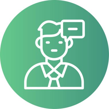 Modern insanın vektör çizimi