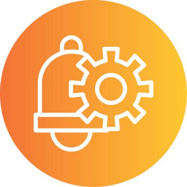 Dişli simgesini, basit vektör çizim